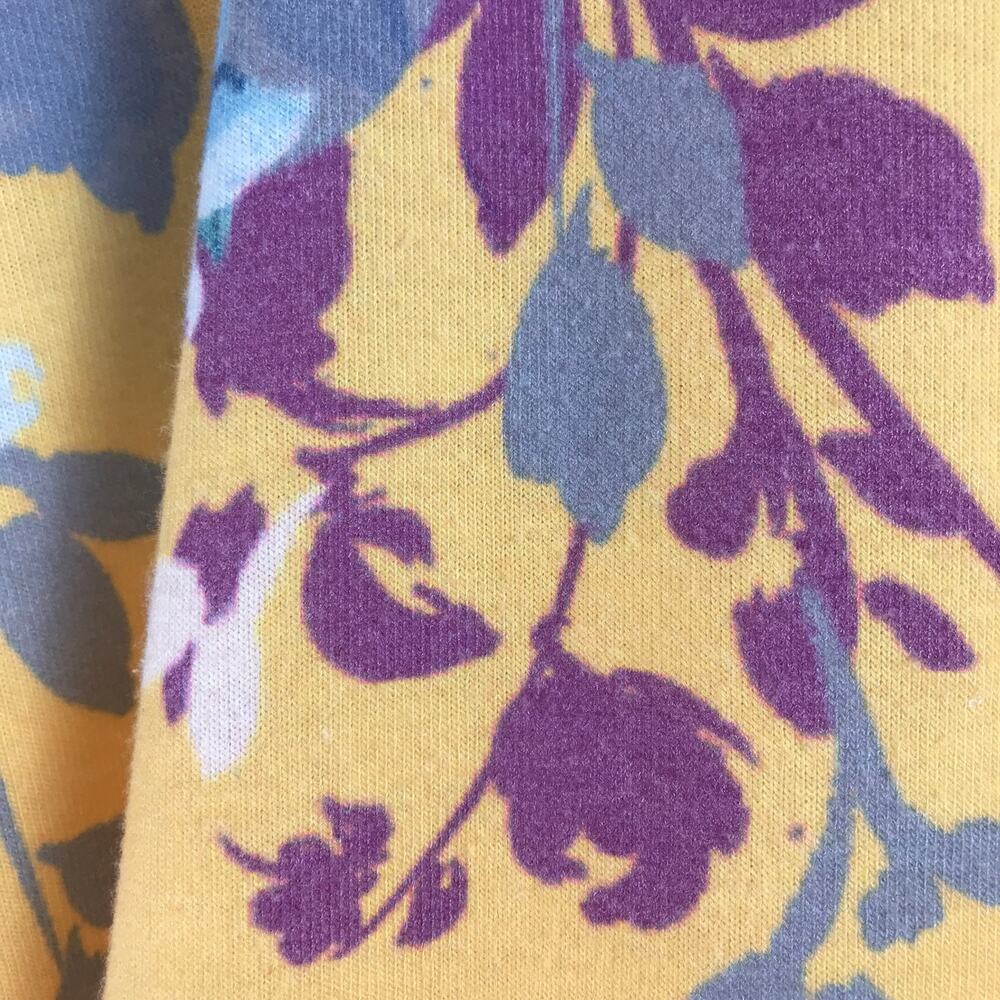Soft Surroundings Delphina Tunic Sweater Floral Longline Pullover Yellow Size XL - Picture 10 of 15